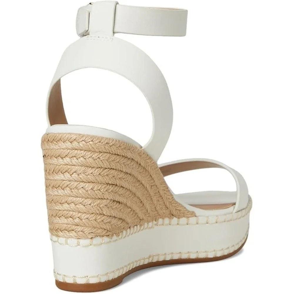 Women's‎ Lauren Ralph Lauren Hilarie Espadrille Wedges White Size 9 New in Box